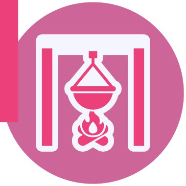 Camping Vector Glyph Icon Design