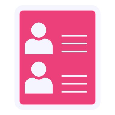 Arkadaş Listesi Vektör Sembol Tasarımı 