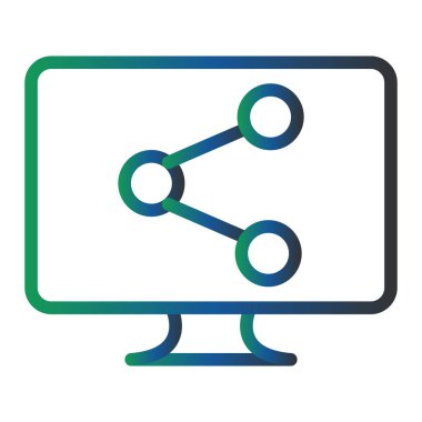 Paylaş. Web simgesi basit illüstrasyon 