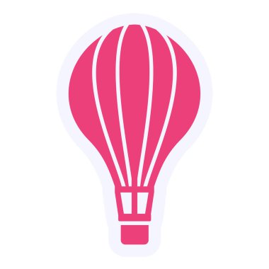 sıcak hava balonu vektör simgesi 