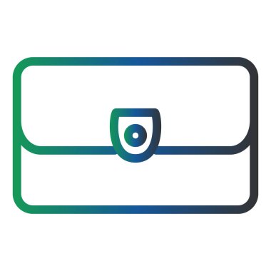 Bayan Çanta. Web simgesi basit illüstrasyon