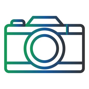 Kamera. Web simgesi basit illüstrasyon