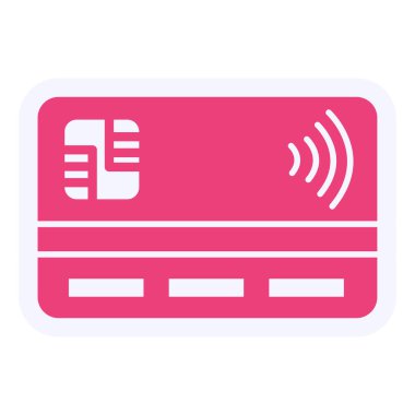 credit card, web icon illustration