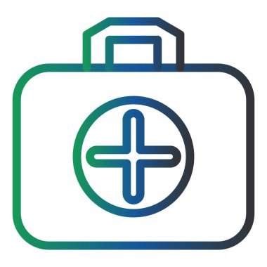 First Aid Kit Vector Glyph Icon Design 