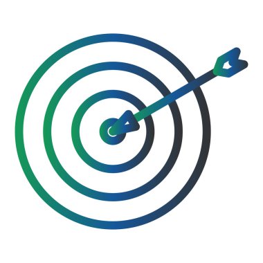 Hedef. Web simgesi basit illüstrasyon