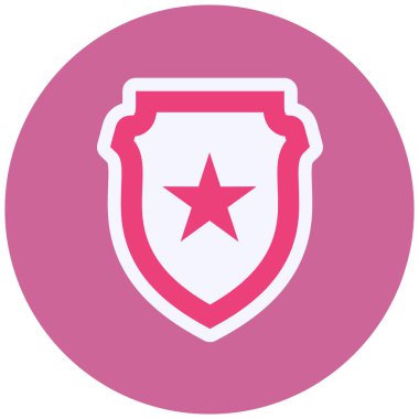 Kalkan. Web simgesi basit illüstrasyon