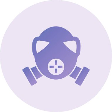 Ateş Maskesi Vektörü Kabartma Simgesi Tasarımı 