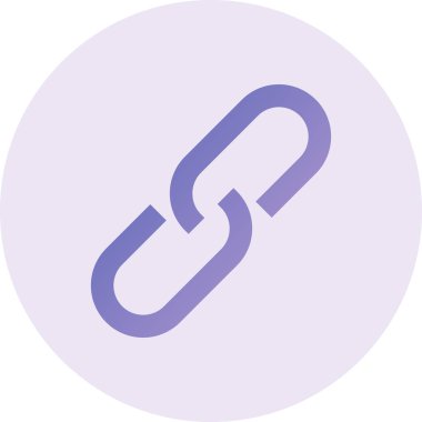 Bağlantı simgesinin vektör illüstrasyonu