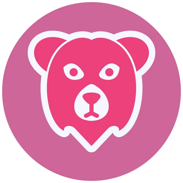 Polar Bear Web Icon Vector Illustration —  Vetores de Stock