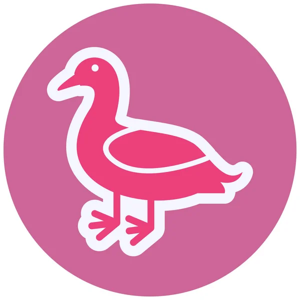 Duck Vector Icon Modern Simple Illustration — Διανυσματικό Αρχείο