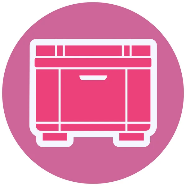 Freezer Web Icon Simple Illustration — Stok Vektör