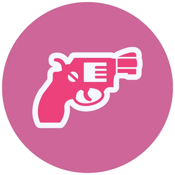 Revolver Web Icon Simple Illustration — Stock Vector