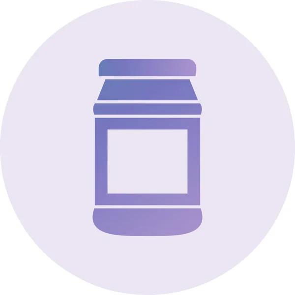 Jar Web Icon Vektor Illustration — Stockvektor