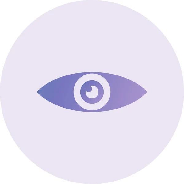 Web Eye Icon Vector Illustration — Archivo Imágenes Vectoriales