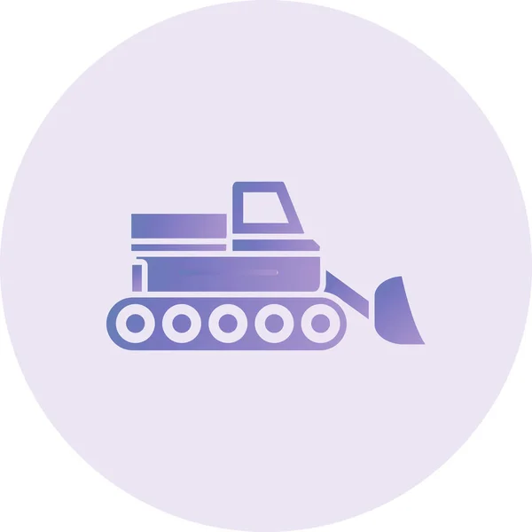 Snow Truck Vector Icon — Vetor de Stock