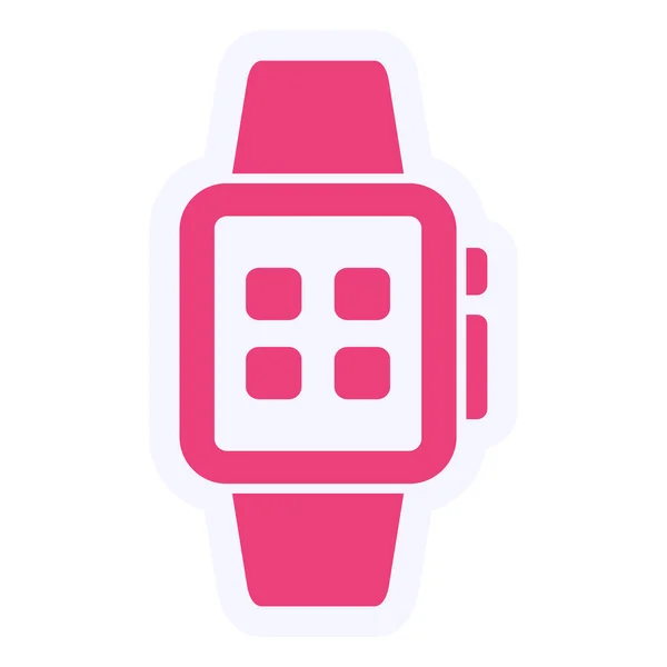 Smart Watch Vector Glyph Icon Design — Stockvektor