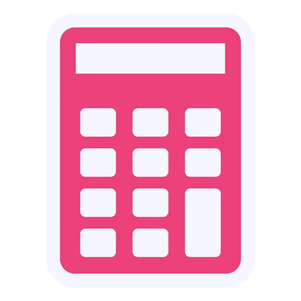 Calculator Web Icoon Eenvoudige Vector Illustratie — Stockvector