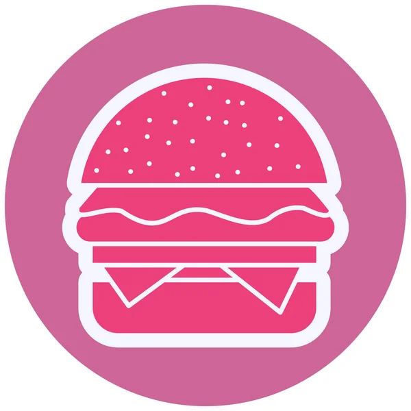 Hamburger Vector Glyph Icon Design — Vetor de Stock