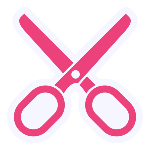 Scissors Vector Glyph Icon Design — ストックベクタ