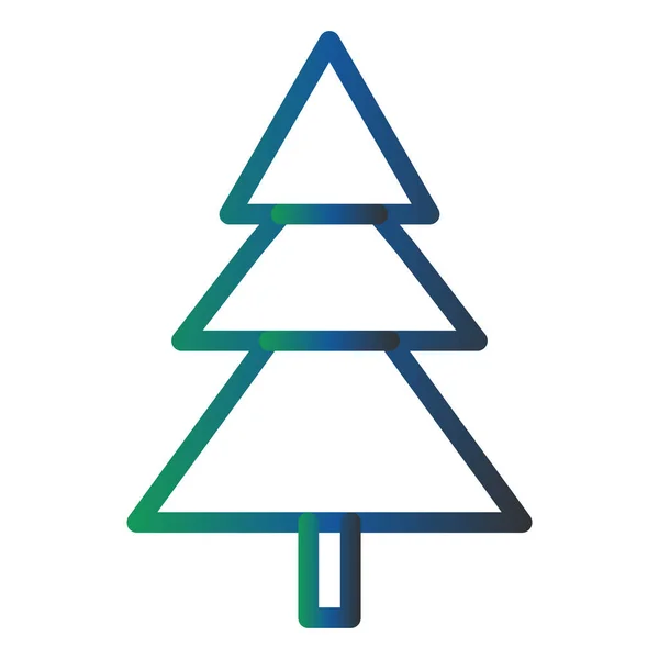 Christmas Tree Simple Web Design — Vetor de Stock