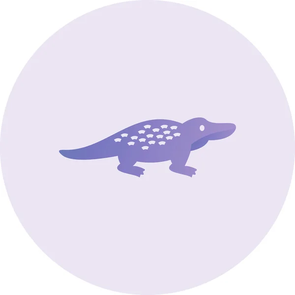 Crocodile Web Icon Vector Illustration — 图库矢量图片