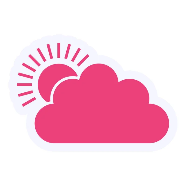 Vector Illustration Weather App Icon — Vetor de Stock