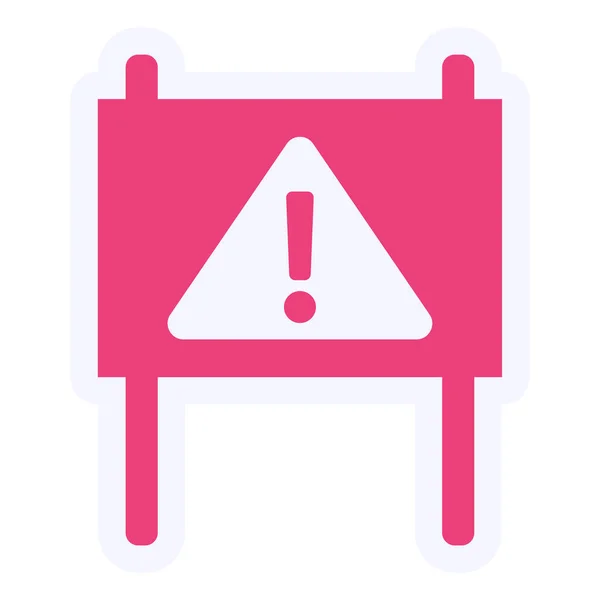 Danger Vector Glyph Icon Design — Stockvektor