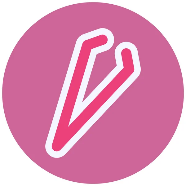 Tweezers Vector Glyph Icon Design — Vetor de Stock