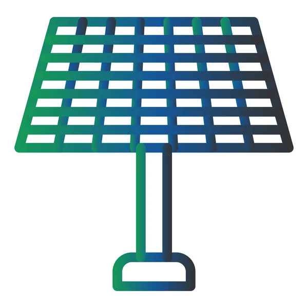 Panel Solar Ilustración Simple — Archivo Imágenes Vectoriales