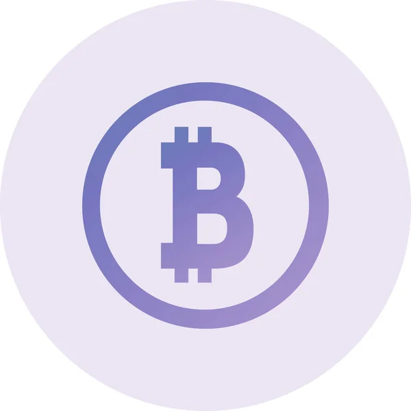 Bitcoin Icon Simple Web Illustration — Image vectorielle