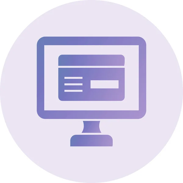 Online Payment Vector Glyph Icon Design — Stockový vektor