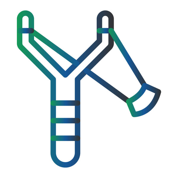 vector illustration of modern Slingshot icon 