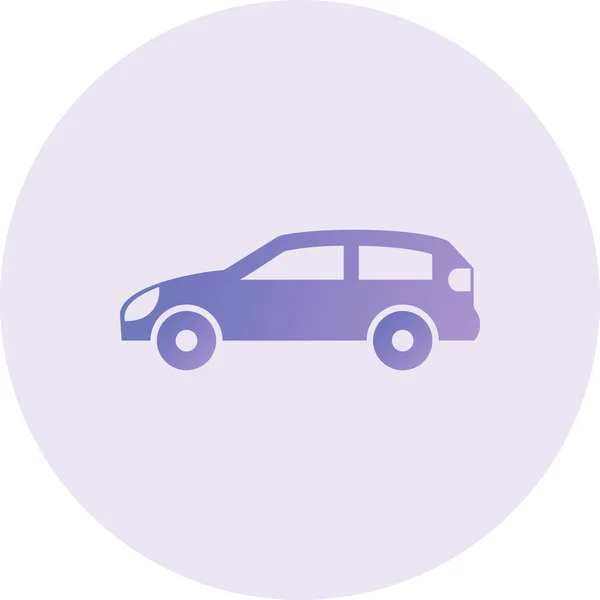 Car Vector Glyph Icon Design — Archivo Imágenes Vectoriales