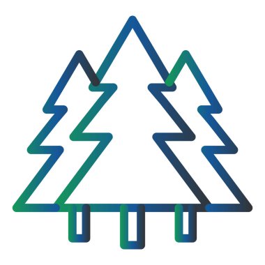 Noel ağacı simgesi vektör illüstrasyonuName