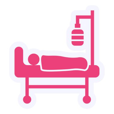 Intensive Care Unit Vector Glyph Icon Design