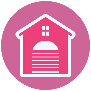 Garajın vektör çizimi 