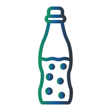 Şişe. Web simgesi basit illüstrasyon