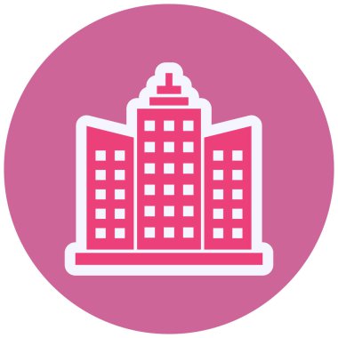 Gökdelen. Web simgesi basit illüstrasyon