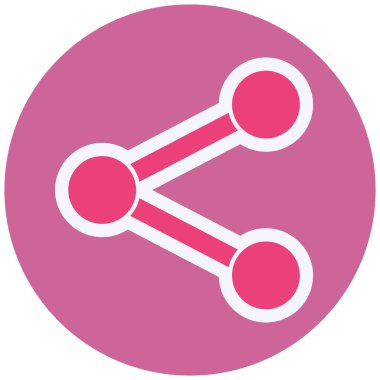 Paylaş. Web simgesi basit illüstrasyon