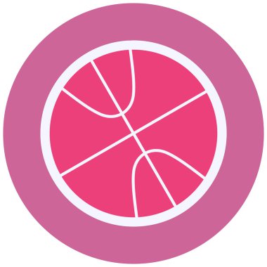 Basketbol. Web simgesi basit illüstrasyon