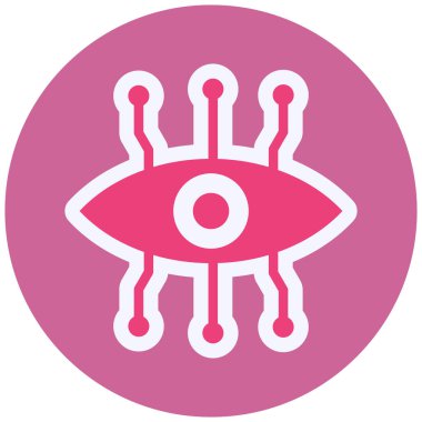 Bionic Eye. web icon simple design