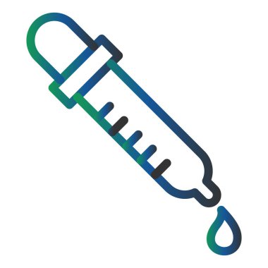 Pipette Vector Glyph Icon Design