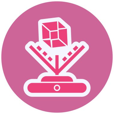 Futuristic Vector Glyph Icon Design 