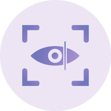 Eye Scan. web icon simple design