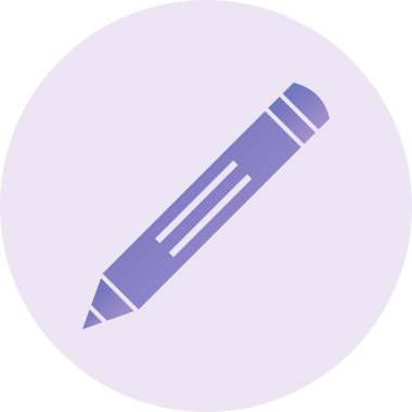 Pencil Vector lyph Icon Design
