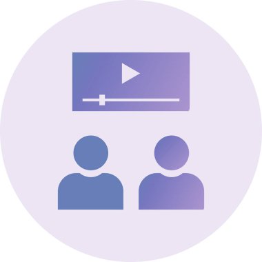 İzleyiciler Vektör Şekil Simgesi Tasarımı 