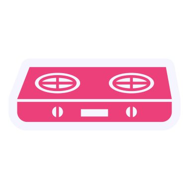 Soba ağ simgesi vektör illüstrasyonu