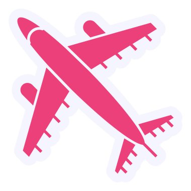airplane icon, web simple illustration
