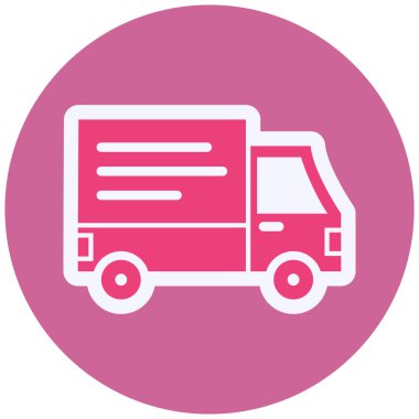 delivery truck. web simple illustration