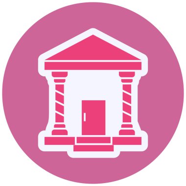 Banka simgesinin vektör illüstrasyonu